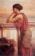 John William Godward By the Wayside painting